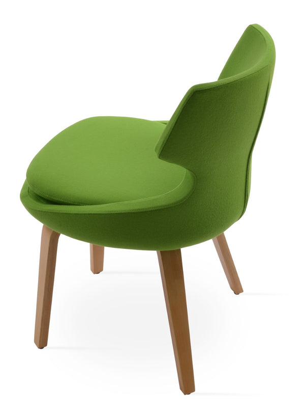 Soho Concept Patara Plywood Dining Chair With Premium Camira Wool Fabric & 10-year Guarantee – Stylish Comfort! Natural  Soho-concept-dining-chair-05206