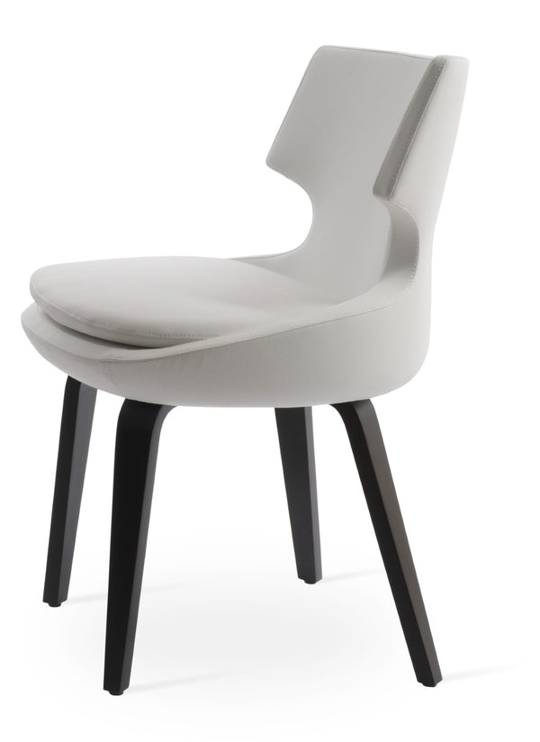Soho Concept Patara Plywood Dining Chair With Memory Swivel, Soft Leatherette Upholstery & 2-year Guarantee White  Soho-concept-dining-chair-05214
