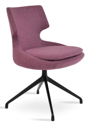 Soho Concept Patara Spider Chair - Elegant Dining Chair In Camira Blazer Wool, 10-year Guarantee, Versatile Design Black  Soho-concept-dining-chair-05297