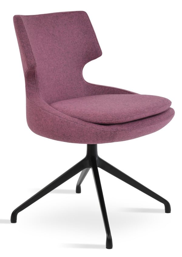 Soho Concept Patara Spider Chair - Elegant Dining Chair In Camira Blazer Wool, 10-year Guarantee, Versatile Design Black  Soho-concept-dining-chair-05297