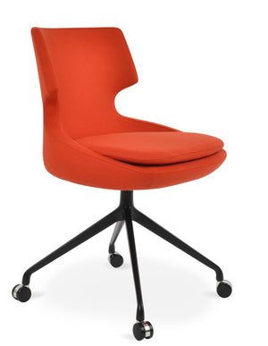 Soho Concept Patara Spider Chair - Elegant Dining Chair In Camira Blazer Wool, 10-year Guarantee, Versatile Design Black,Orange  Soho-concept-dining-chair-05300
