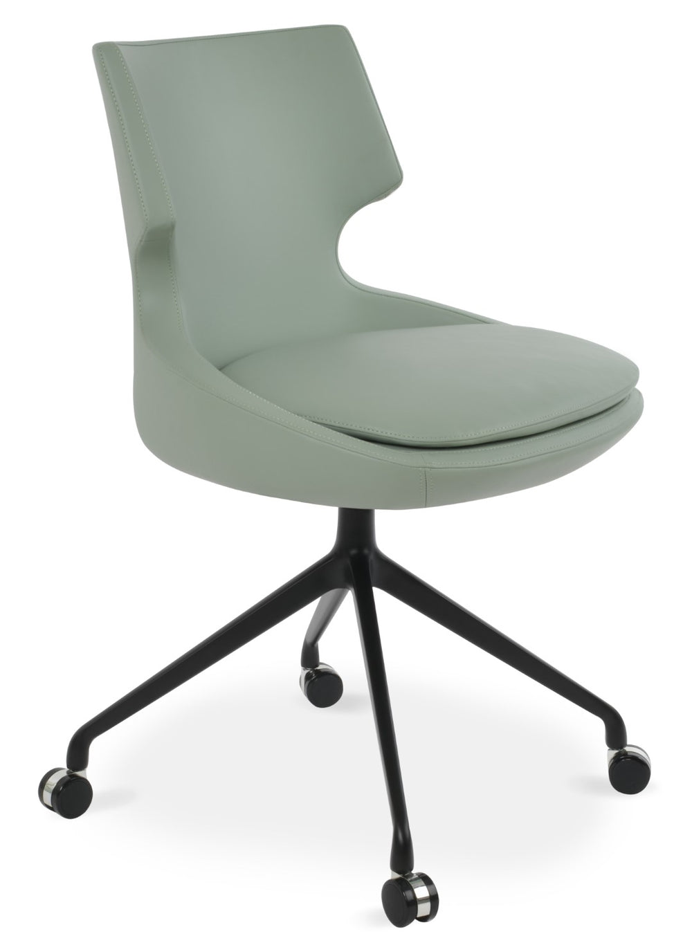 Soho Concept Patara Spider Chair - Stylish Leatherette Dining Chair With Aluminum Base & 2-year Warranty, Light Grey Orange  Soho-concept-dining-chair-05479