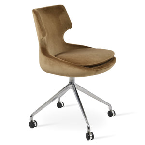Soho Concept Patara Spider Chair - Stylish Aluminum Base, Versatile Fabrics, 10-year Guarantee, Perfect For Home! Camel  Soho-concept-dining-chair-05275