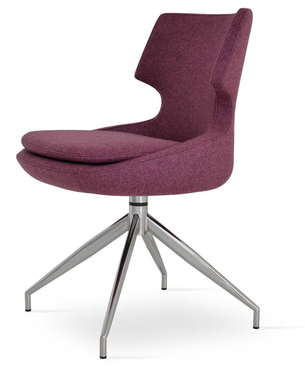 Soho Concept Patara Spider Chair - Stylish Dining Seating In Durable Camira Era Fabric, 10-year Guarantee, Dark Grey Turquoise  Soho-concept-dining-chair-05287