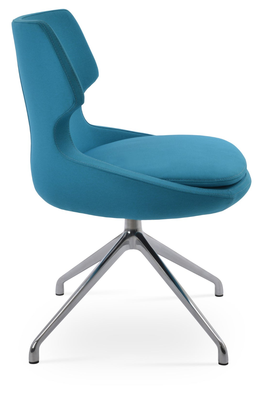 Soho Concept Patara Spider Chair - Stylish Dining Seating In Durable Camira Era Fabric, 10-year Guarantee, Dark Grey Turquoise  Soho-concept-dining-chair-05287