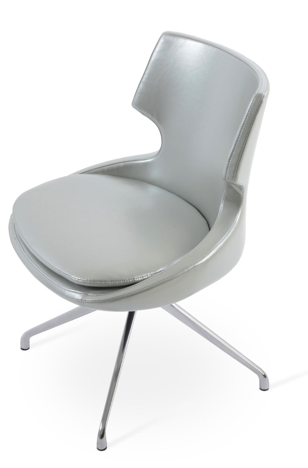 Soho Concept Patara Spider Chair - Modern Aluminum Dining Chair With 5-year Guarantee & Stylish Brass Finish Chrome,Silver  Soho-concept-dining-chair-05271