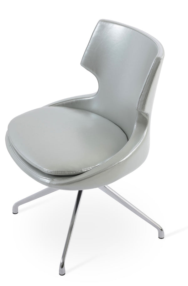 Soho Concept Patara Spider Chair - Modern Aluminum Dining Chair With 5-year Guarantee & Stylish Brass Finish Chrome,Silver  Soho-concept-dining-chair-05271