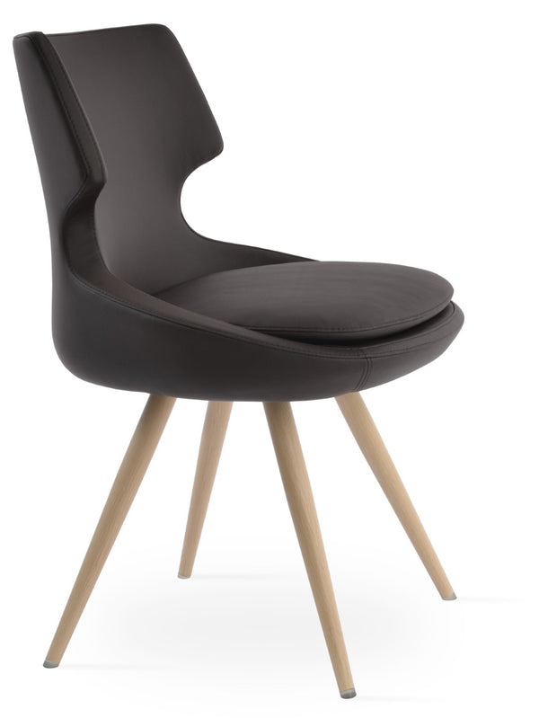 Soho Concept Patara Star Chair - Elegant Dining Chair With Stylish Fabric Options & 10-year Guarantee, Walnut Natural,Brown  Soho-concept-dining-chair-05340
