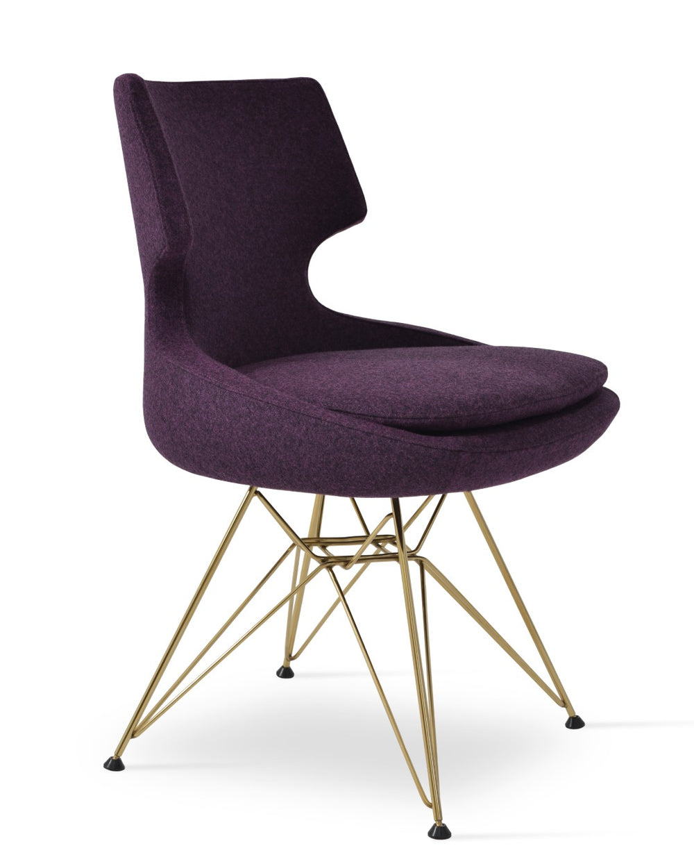 Soho Concept Patara Tower Dining Chair - Elegant Chrome Base & Camira Era Fabric, 10-year Guarantee, Durable Design White  Soho-concept-dining-chair-05509
