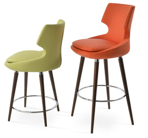 Soho Concept Patara Wood Barstools & Counterstools – Durable Beech Design, Elegant Walnut Finish & 5-year Guarantee Green,Orange  Soho-concept-dining-chair-09161