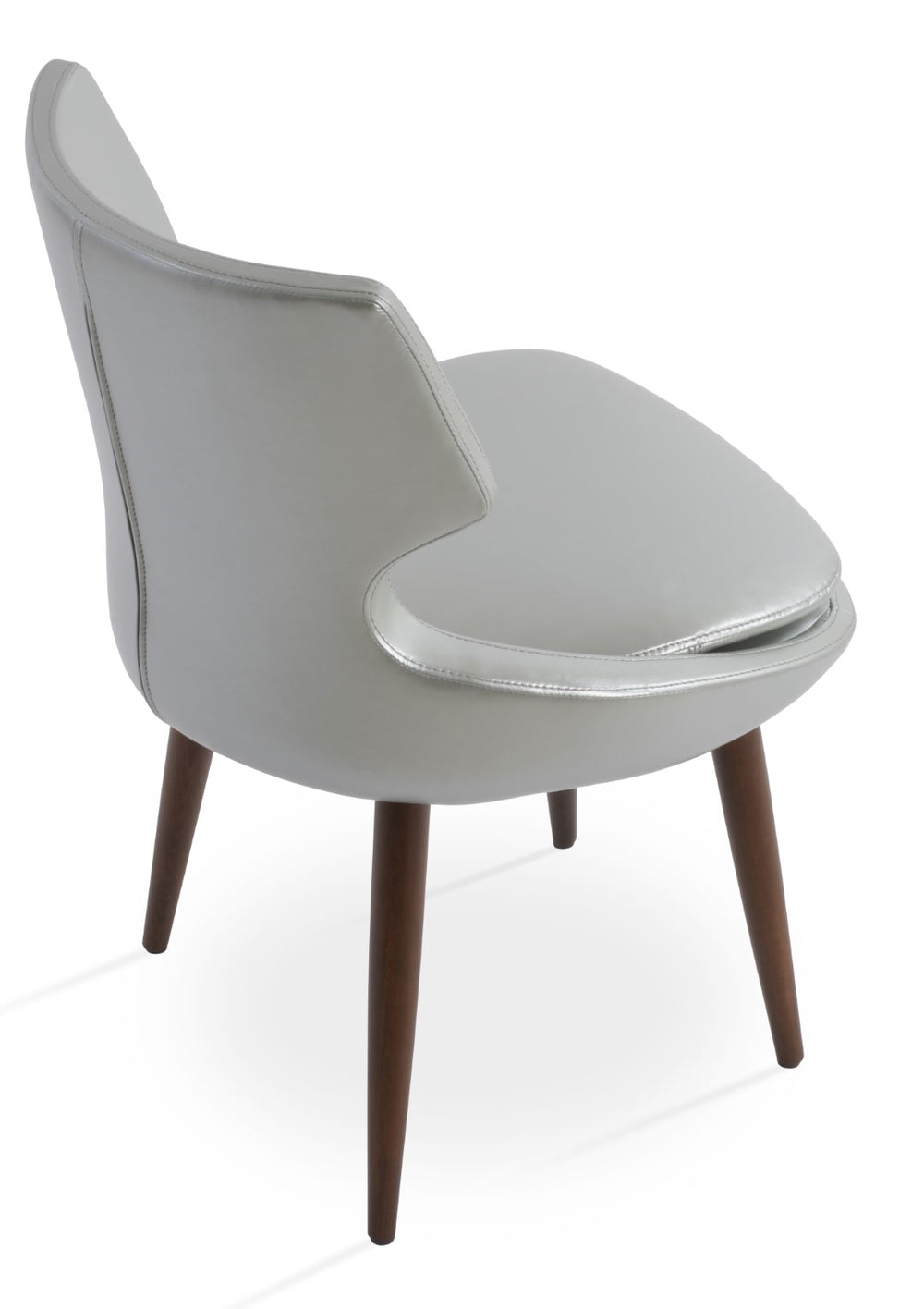 Soho Concept Patara Wood Dining Chair - Stylish Walnut Finish, Durable Upholstery, 5-year Guarantee, Made In Turkiye Walnut,Orange  Soho-concept-dining-chair-05470