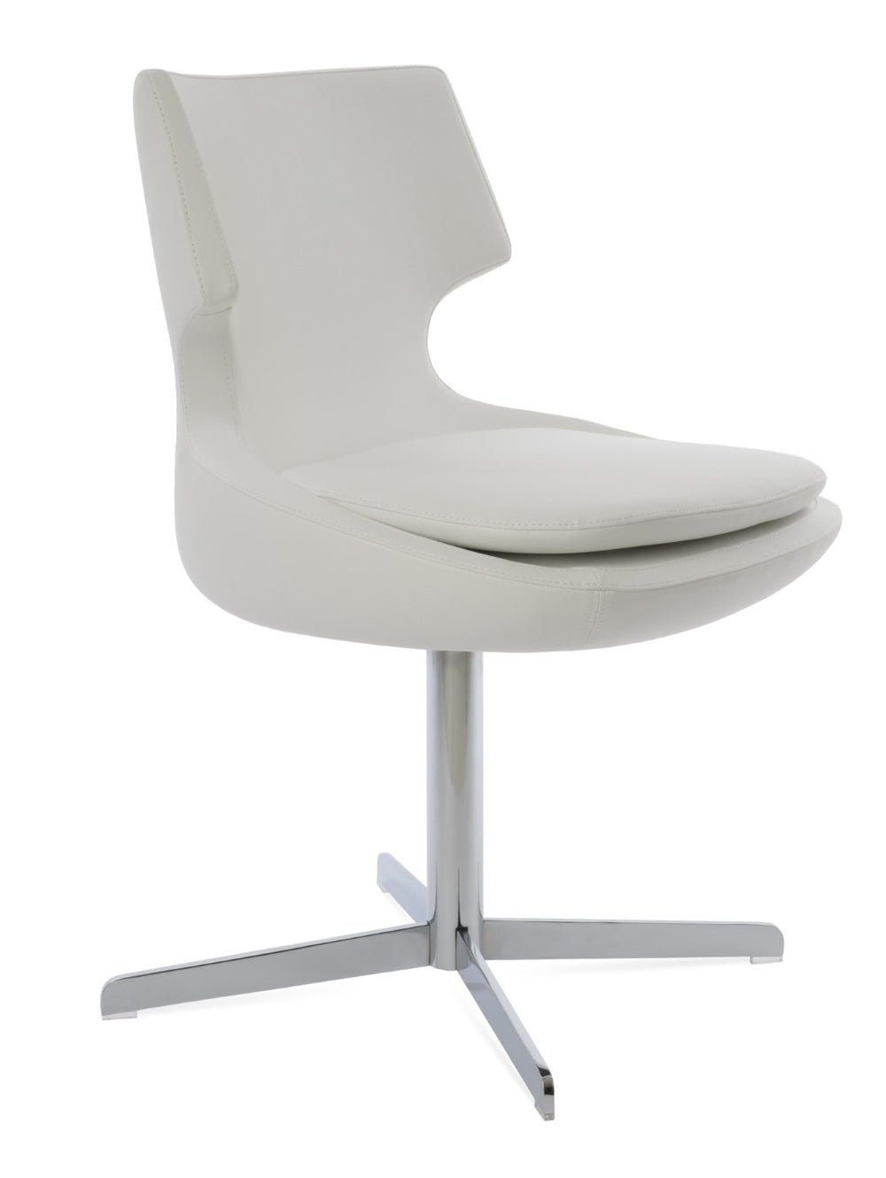 Soho Concept Patara 4 Star Swivel Dining Chair In Boucle, Velvet & Nubuck - Durable Fabrics, 10-year Warranty! Gold,White  Soho-concept-dining-chair-05062