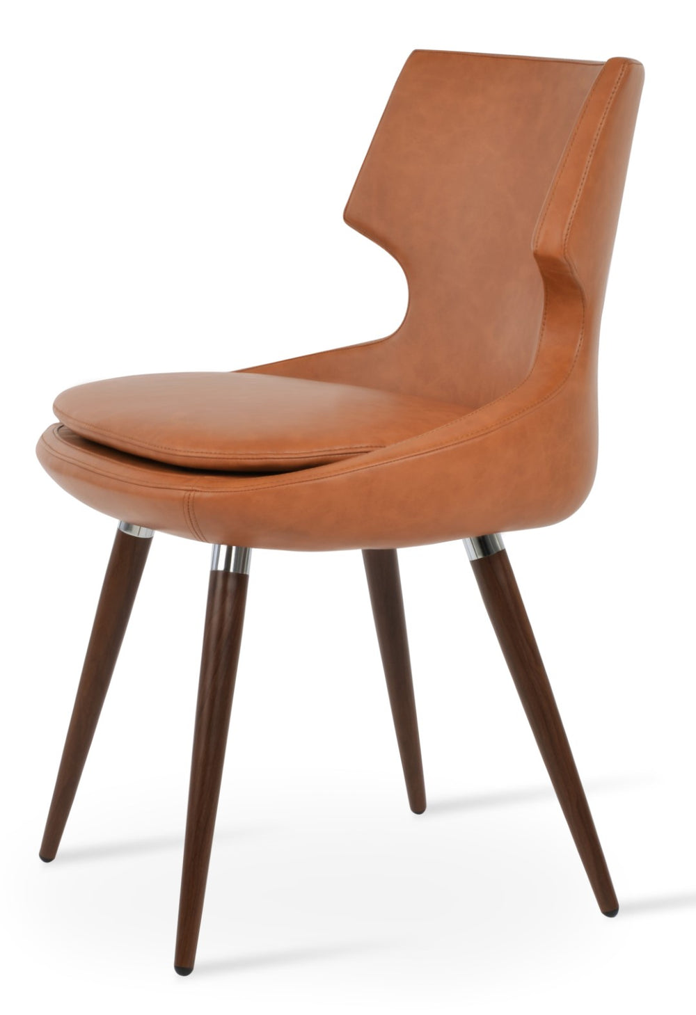 Soho Concept Patara Ana Dining Chair In Boucle, Velvet, And Nubuck Fabrics – Stylish Comfort With 10-year Warranty Walnut,Turquoise  Soho-concept-dining-chair-05010