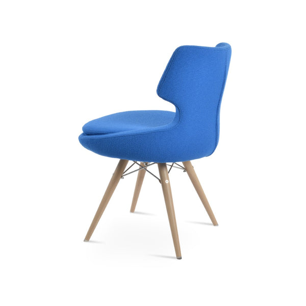 Soho Concept Patara Mw Dining Chair With Memory Swivel, Luxurious Boucle Fabric & 10-year Guarantee, Natural Blue Natural,Blue  Soho-concept-dining-chair-05185