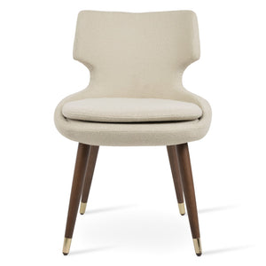 Soho Concept Patara Wood Dining Chair - Elegant Beech Base, Versatile Upholstery Options, 10-year Guarantee! Walnut,Gold,White  Soho-concept-dining-chair-05461