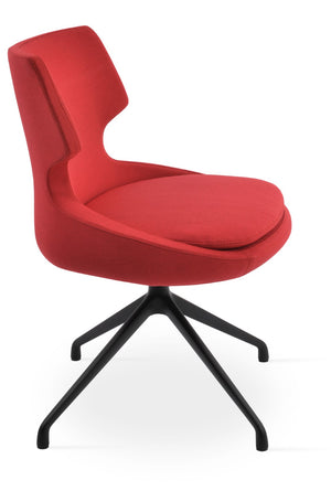 Soho Concept Patara Spider Chair - Stylish Aluminum Base, Versatile Fabrics, 10-year Guarantee, Perfect For Home! Black,Red  Soho-concept-dining-chair-05273