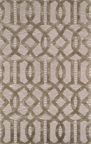 Pasargad Hand-tufted Silk & Wool Transitional Area Rug - Luxurious Modern Elegance For Any Room   Pbw-765bge 5x8