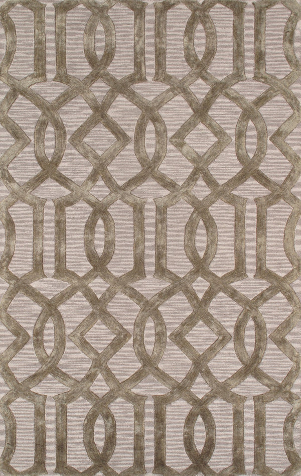 Pasargad Hand-tufted Silk & Wool Transitional Area Rug - Luxurious Modern Elegance For Any Room   Pbw-765bge 5x8