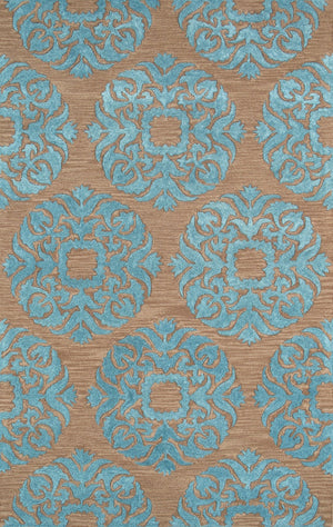 Pasargad Hand-tufted Silk & Wool Transitional Area Rug - Luxurious Modern Elegance For Any Room   Pbw-784br 5x8