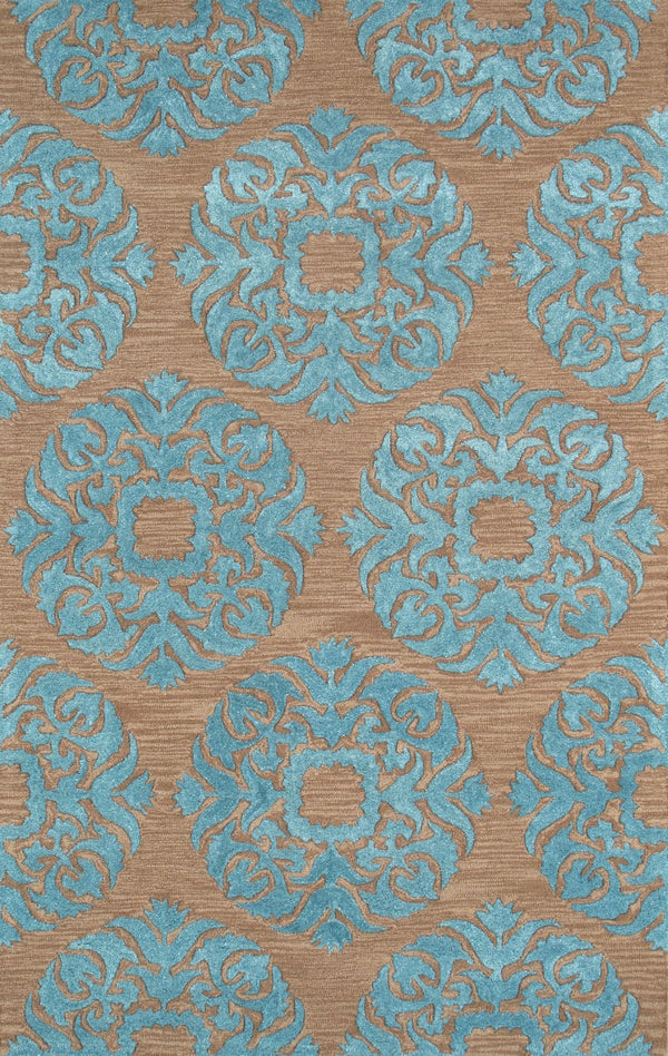 Pasargad Hand-tufted Silk & Wool Transitional Area Rug - Luxurious Modern Elegance For Any Room   Pbw-784br 5x8