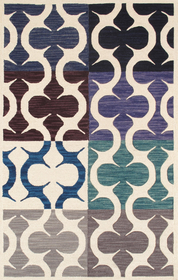 Pasargad Transitional Collection Hand-tufted Lamb's Wool Area Rug For Modern Elegance & Comfort   Pbw-786chart 5x8