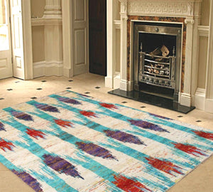 Pasargad Home Sari Silk Collection Hand-knotted Area Rug In Rich Jewel Tones For Stunning Decor   Pbw-839 9x12