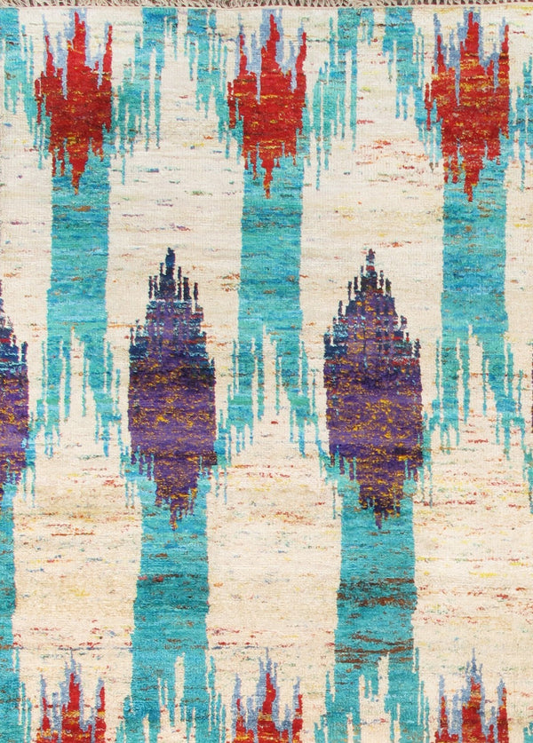 Pasargad Home Sari Silk Collection Hand-knotted Area Rug In Rich Jewel Tones For Stunning Decor   Pbw-839 9x12