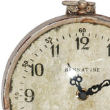 Paris Petit Clock Distressed Antique Taupe PC005 Zentique