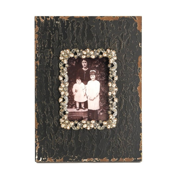 Zentique Wooden Classic Photo Frame with Durable MDF Backing and Neutral Finish for Timeless Display Decor W7.5 x H10 x D1.5 PC016