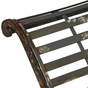 Zentique Iron Chair Industrial-Style Sturdy Metal Seating with Powder-Coated Finish, Ergonomic Back, Versatile Use W22 x H37 x D52 PC017