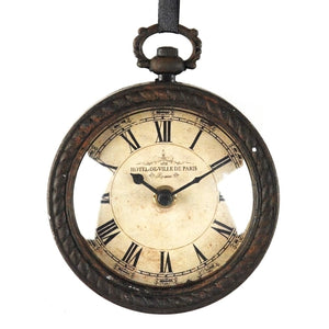 Iron Clock Antique Black PC020 Zentique