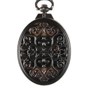 Zentique Iron Industrial Wall Clock with Matte Textured Finish, Minimalist Face and Durable Solid Iron Craftsmanship W3.75 x H6.25 x D2 PC021
