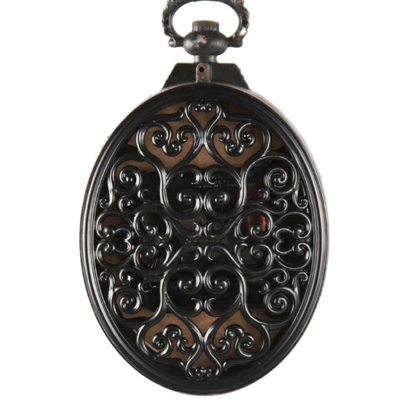 Zentique Iron Industrial Wall Clock with Matte Textured Finish, Minimalist Face and Durable Solid Iron Craftsmanship W3.75 x H6.25 x D2 PC021