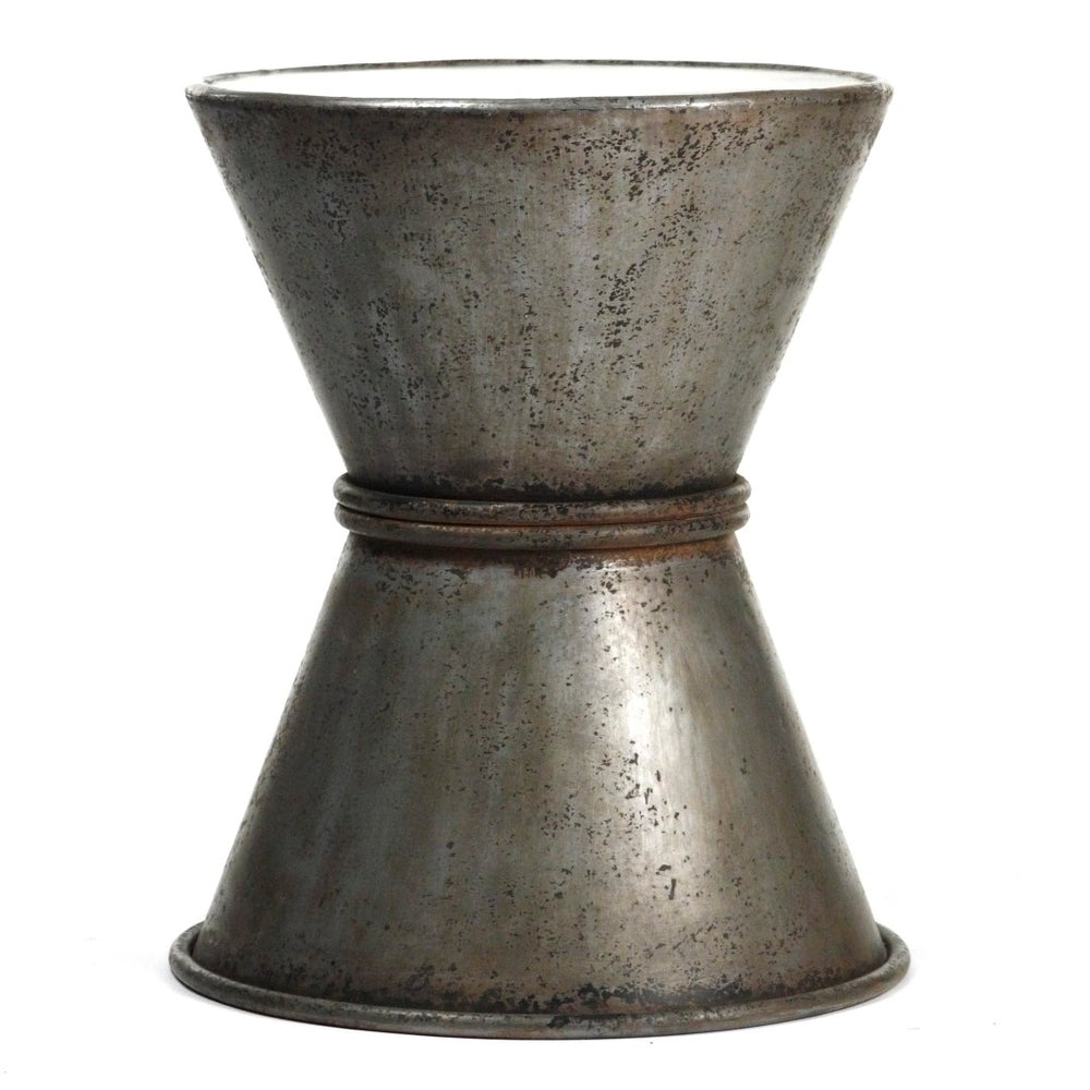 Iron Stool Rustic Zinc PC022 Zentique