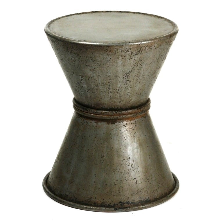 Zentique Iron Stool Industrial Metal Bar Seat with Rust-Resistant Finish, Reinforced Frame, Compact 16x20x16" PC022