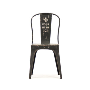 Christelle Iron Chair Antique Black PC023 Zentique