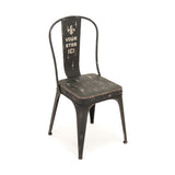 Christelle Iron Chair Antique Black PC023 Zentique