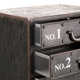 Andre Iron Cabinet Antique Black PC026 Zentique