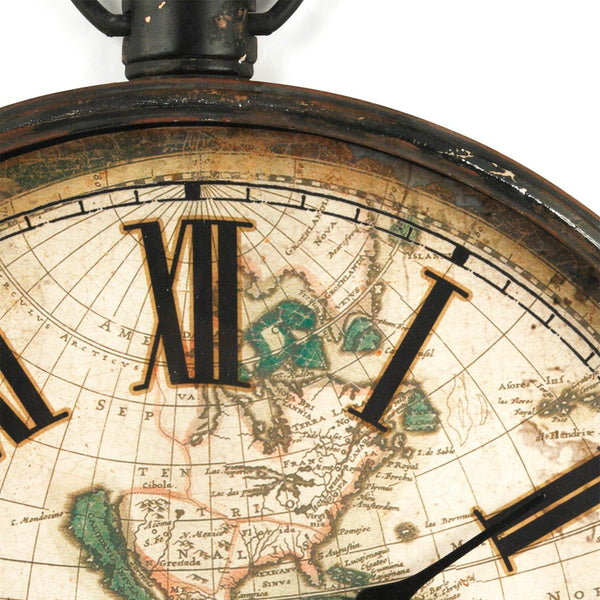 Iron Clock Antique Grey PC029 Zentique