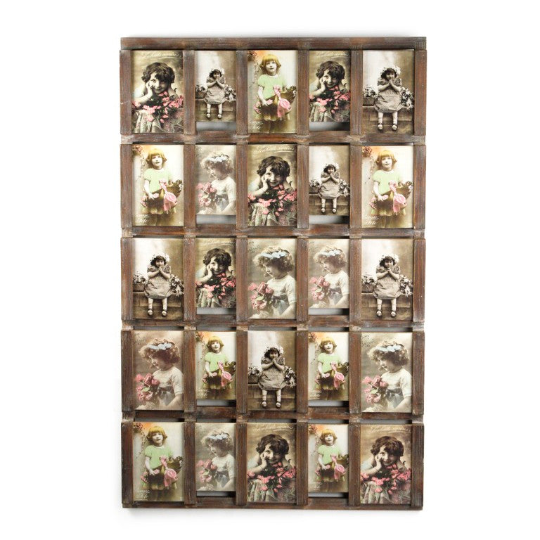 Zentique Wooden Natural Grain Photo Frame 26x41cm — Solid Wood & MDF, Slim Profile, Wall or Table Display PC030