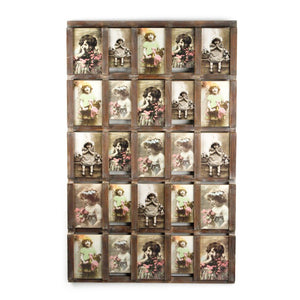 Zentique Wooden Natural Grain Photo Frame 26x41cm — Solid Wood & MDF, Slim Profile, Wall or Table Display PC030