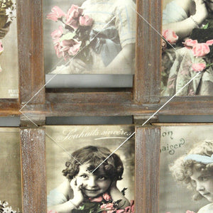 Zentique Wooden Natural Grain Photo Frame 26x41cm — Solid Wood & MDF, Slim Profile, Wall or Table Display PC030