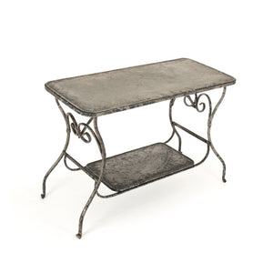 Zentique Iron Table Industrial Console — 43.5" W Slim Entryway Sofa Table, Powder-Coated Rust-Resistant Metal for Modern Loft Spaces PC034