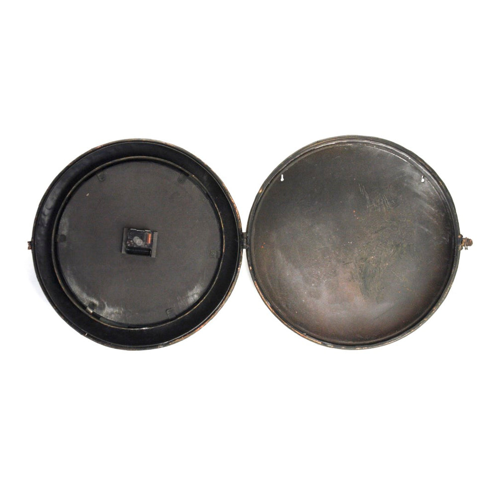 Iron Clock Rustic Zinc PC036 Zentique