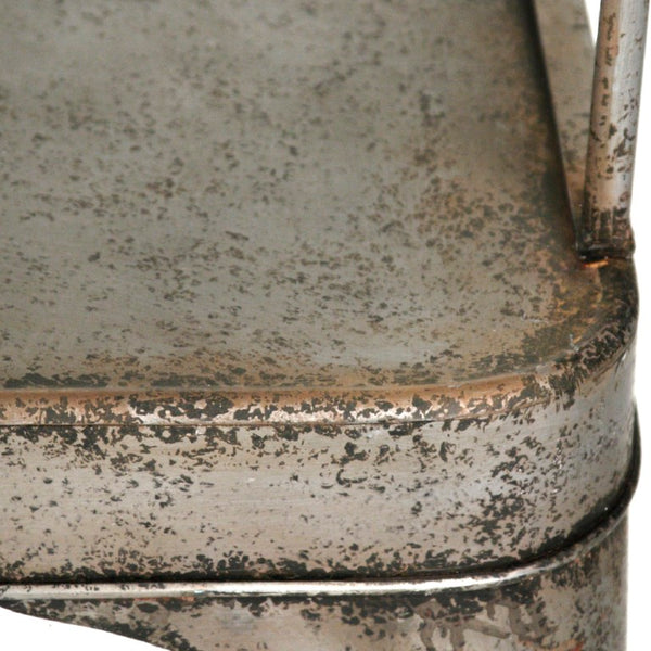 Zentique Adrienne Industrial Iron Chair with Weather-Resistant Finish, Ergonomic Seat, Durable Support PC037