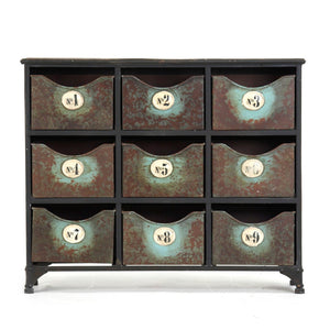 Iron Cabinet Rustic Grey PC042 Zentique