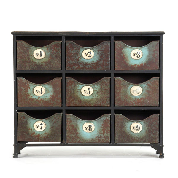 Iron Cabinet Rustic Grey PC042 Zentique