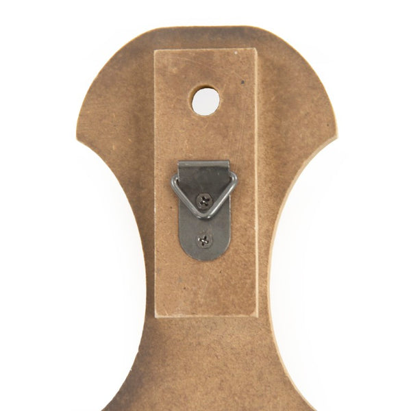Zentique Avellino Slim Wall Clock with Warm Wood Accent, Quiet Operation, Slim 18x23.5" Profile for Décor PC054
