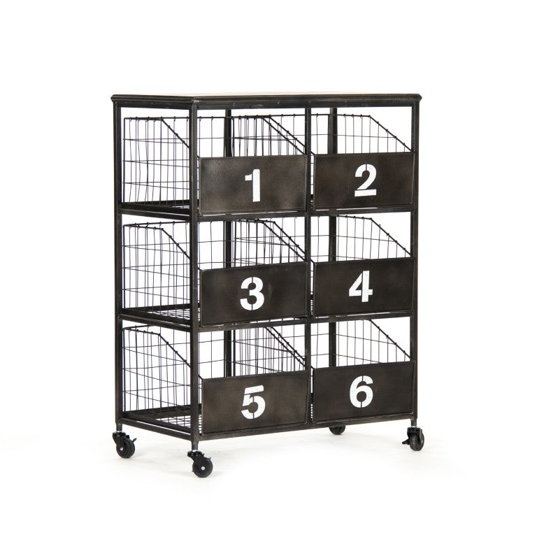 Zentique Claudio Iron Storage Unit — Slim W27 x H36.75 x D15, Matte Finish, Open Shelves for Entryway Style and Strength PC046