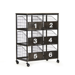 Zentique Claudio Iron Storage Unit — Slim W27 x H36.75 x D15, Matte Finish, Open Shelves for Entryway Style and Strength PC046